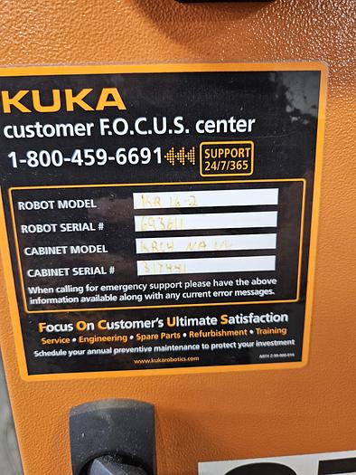 Used KUKA KR16-2 Industrial Robot With KRC4 Controller