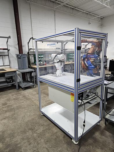 Used 2014 Yaskawa Motoman MHJ Compact Industrial Robot with FS100 Controller and Training Cart - Very Low Hours