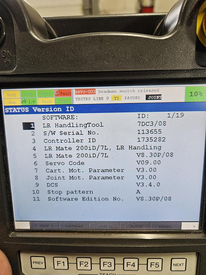 Used Fanuc LR Mate 200iD/7WP Industrial Robot With R-30ib Controller