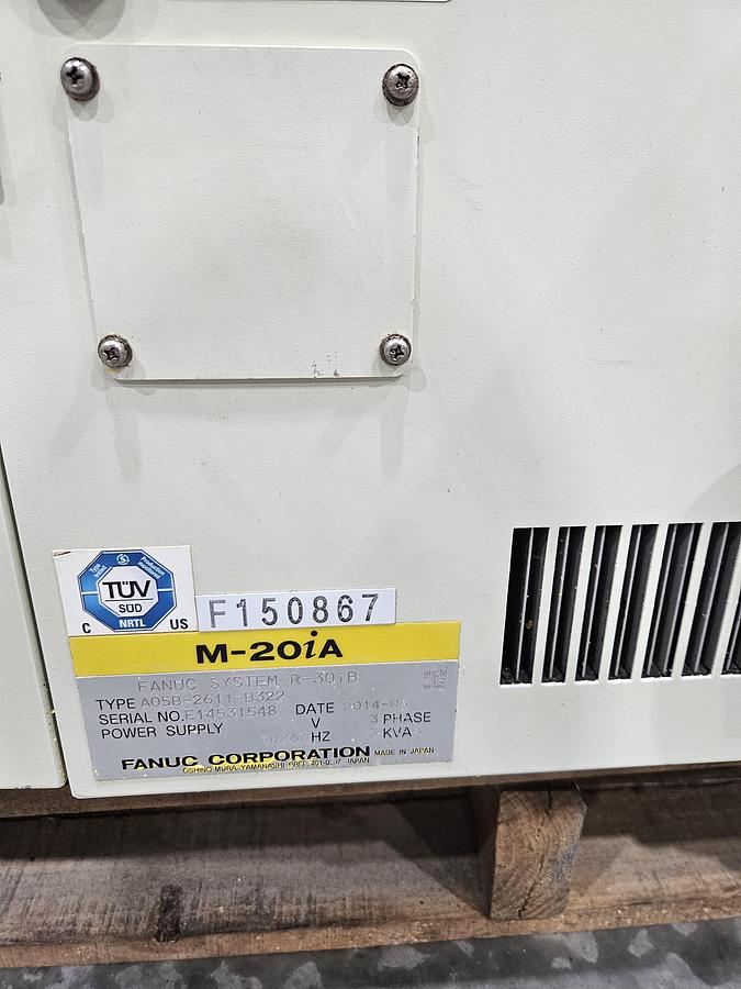 Used Fanuc M-20ia Industrial Robot with R-30ib Controller