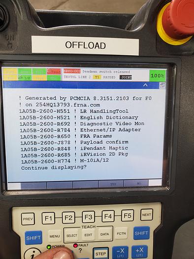 Used 2016 Fanuc M-10ia/12 With R-30ib Controller, Vision, and Custom EOAT with 2 finger and 1 suction gripper - F187108