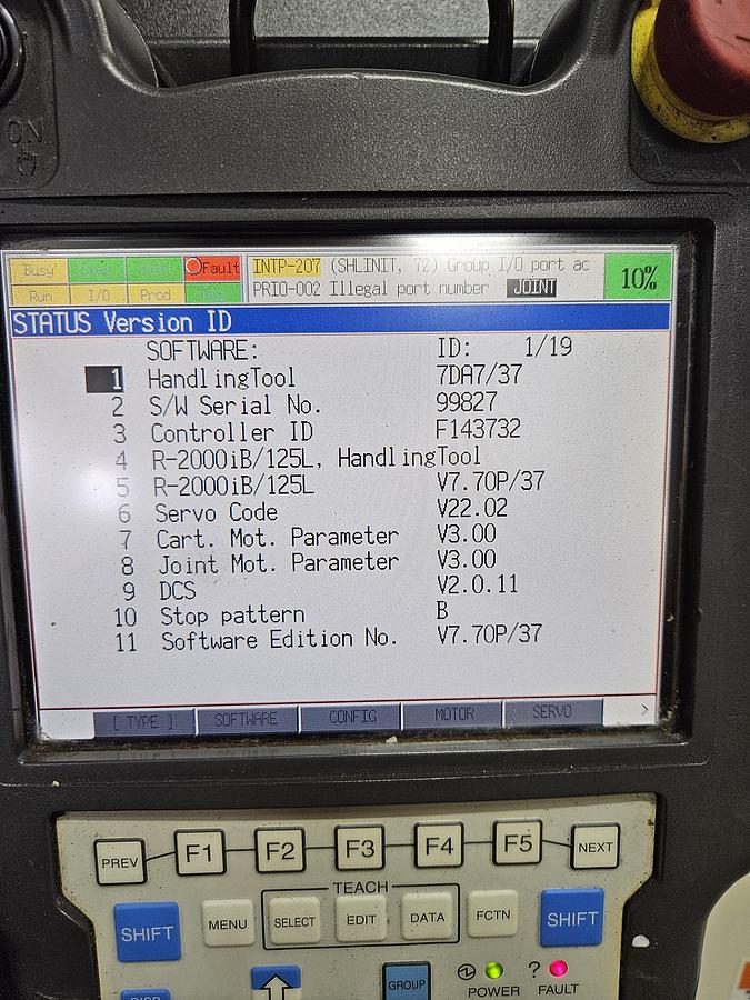 Used Fanuc R-2000ib/125L Industrial Robot With R-30ia Controller