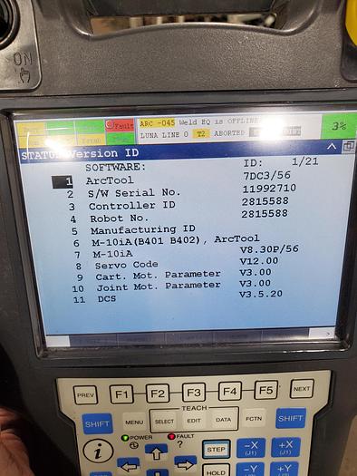 Used Fanuc Arcmate 120ic/10L and 100ic Dual Arm Industrial Robot With Tilt Rotate Positioner