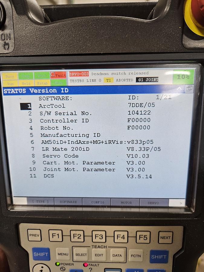 Used Fanuc LR Mate 200iD/7L Industrial Robot With R-30ib Controller