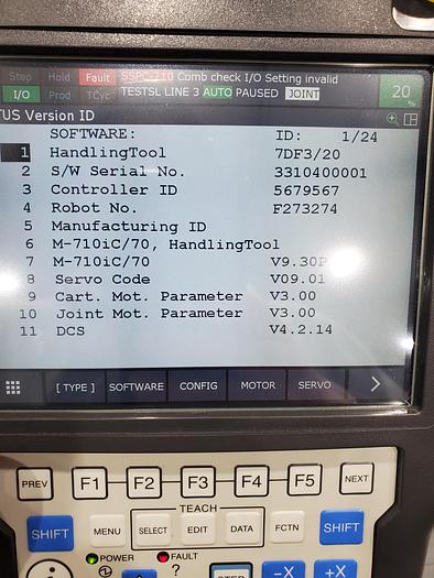 Used Fanuc M-710ic/70 with R30ib Plus controller and 1 vision camera