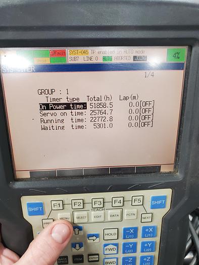Used Fanuc R-2000ib/165F Industrial Robot With R-30ia Controller