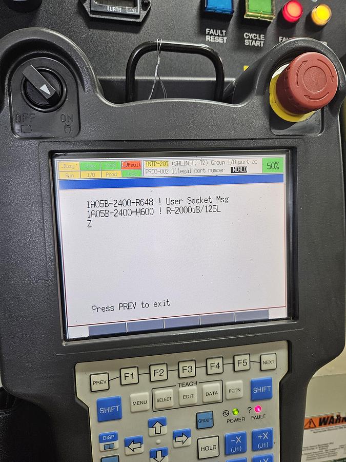 Used Fanuc R-2000ib/125L Industrial Robot With R-30ia Controller