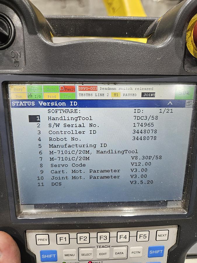 Used FANUC M-710ic/20M Industrial Robot With R-30ib Controller