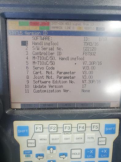 Used FANUC M-710ic/50 Industrial Robot with R-30ia Controller