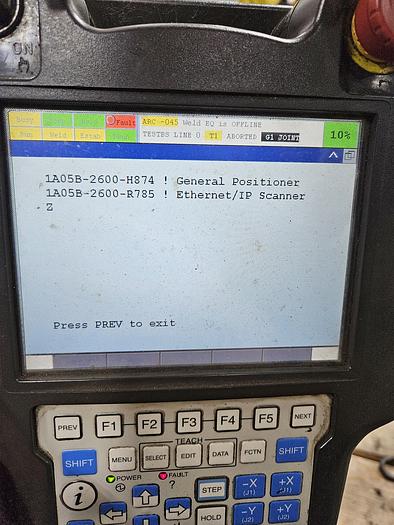 Used FANUC Arcmate 120ic/10L Industrial Robot With R-30ib Controller and Headstock - Very Low Hours