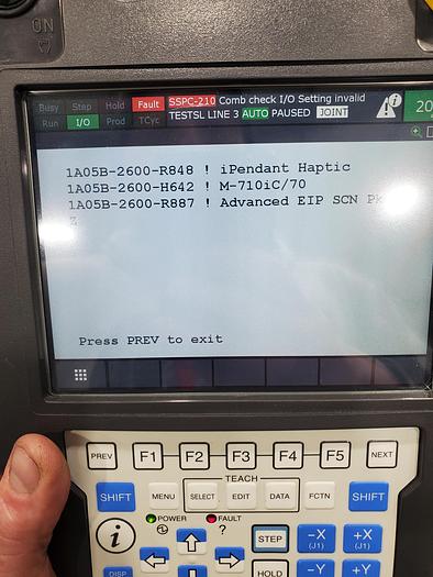 Used Fanuc M-710ic/70 with R30ib Plus controller and 1 vision camera