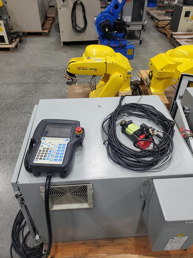 Used Fanuc LR Mate 200iC/5H and M-1ia Dual Arm Robot 