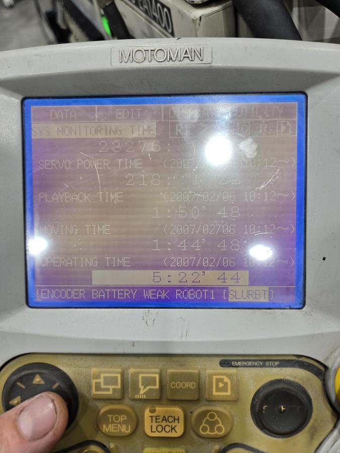 Used Yaskawa Motoman EA1400 Industrial Robot With XRC 2001 Controller