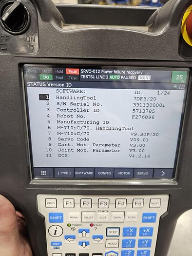 Used Fanuc M-710ic/70 with R30ib Plus controller and 2 vision cameras