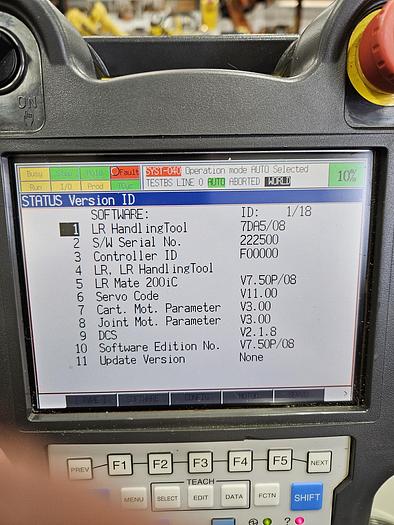 Used Fanuc LR Mate 200iC Industrial Robot With R-30ia Controller