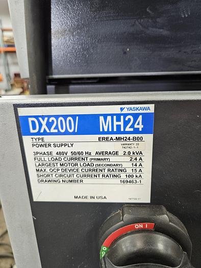 Used Yaskawa Motoman MH24 Dual Arm Industrial Robot With DX200 Controller