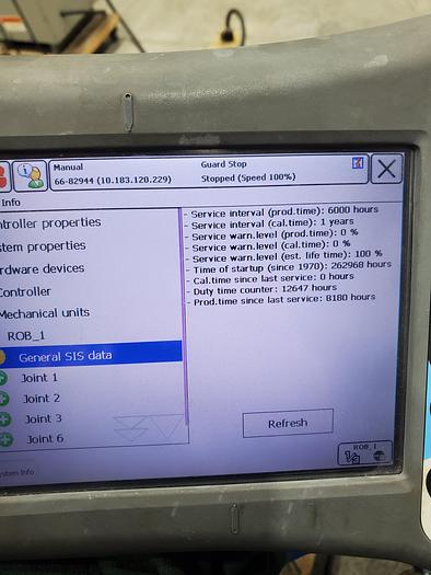 Used ABB IRB 6640-235/2.55 Industrial Robot With IRC5 Controller