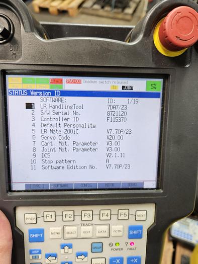 Used Fanuc LR Mate 200iC Industrial Robot With R-30ia Controller