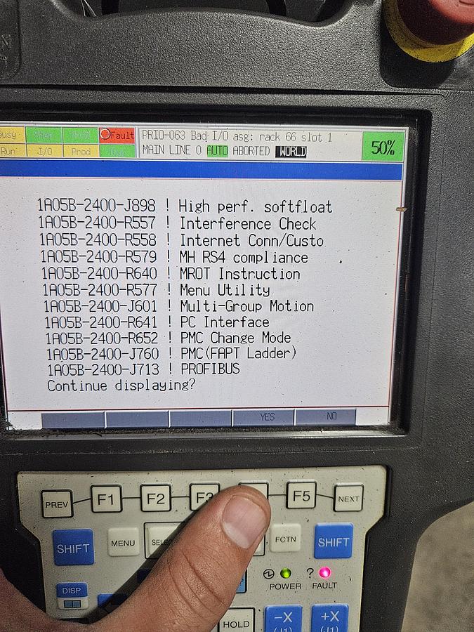 Used Fanuc R-2000ib/125L Industrial Robot With R-30ia Controller