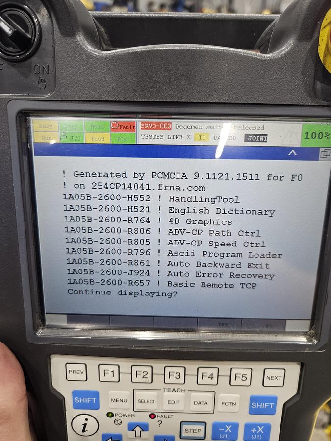 Used Fanuc M-10ia/12 Industrial Robot With R-30ib Controller