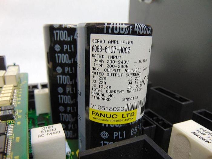 Used FANUC A06B-6107-H002 6-Axis Servo Amplifier – R30iA