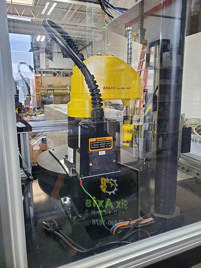 Used Fanuc Sr-3ia Industrial SCARA robot with R-30ib Plus Controller and Enclosure