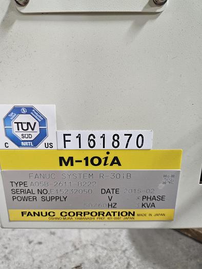 Used 2015 Fanuc M-10ia/12 With R-30ib Controller - F161870