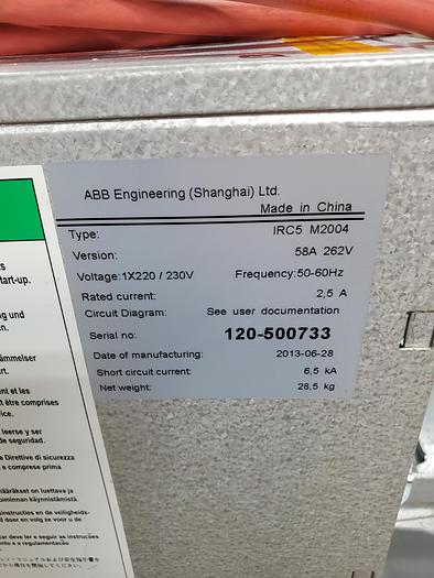 Used 2013 ABB IRB 120 Industrial Robot with IRC5 Controller