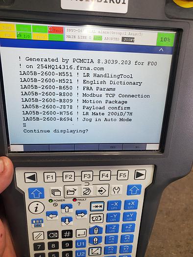 Used Fanuc LR Mate 200iD/7H Industrial Robot With R-30ib Controller