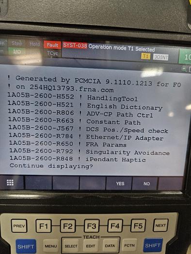 Used Fanuc CR-15ia Collaborative Industrial Robot with R-30ib Plus Controller