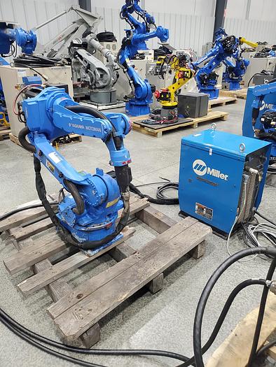 Used Yaskawa MA1400 Industrial Welding Robot with DX100 Controller and Miller Auto Axcess 450
