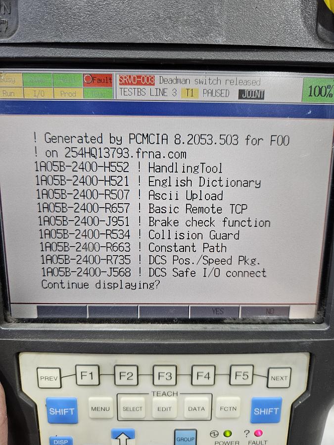 Used Fanuc R-2000ib/125L Industrial Robot With R-30ia Controller