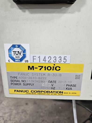 Used Fanuc M-710ic/70 Industrial Robot With R-30ib Controller - Very Low Hours