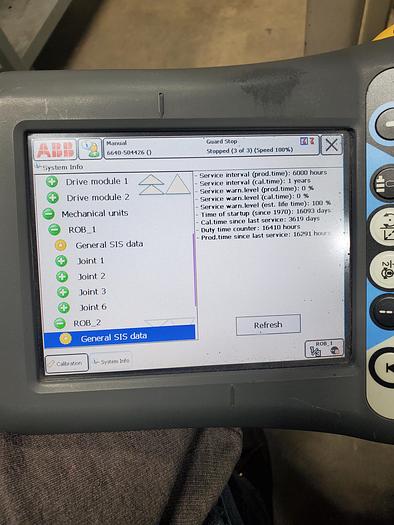 Used ABB IRB 6640-185/2.8 Dual Arm Industrial Robot With IRC5 Controller