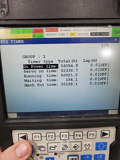 Used Fanuc R-2000ic/210F Industrial Robot With R-30ib Controller