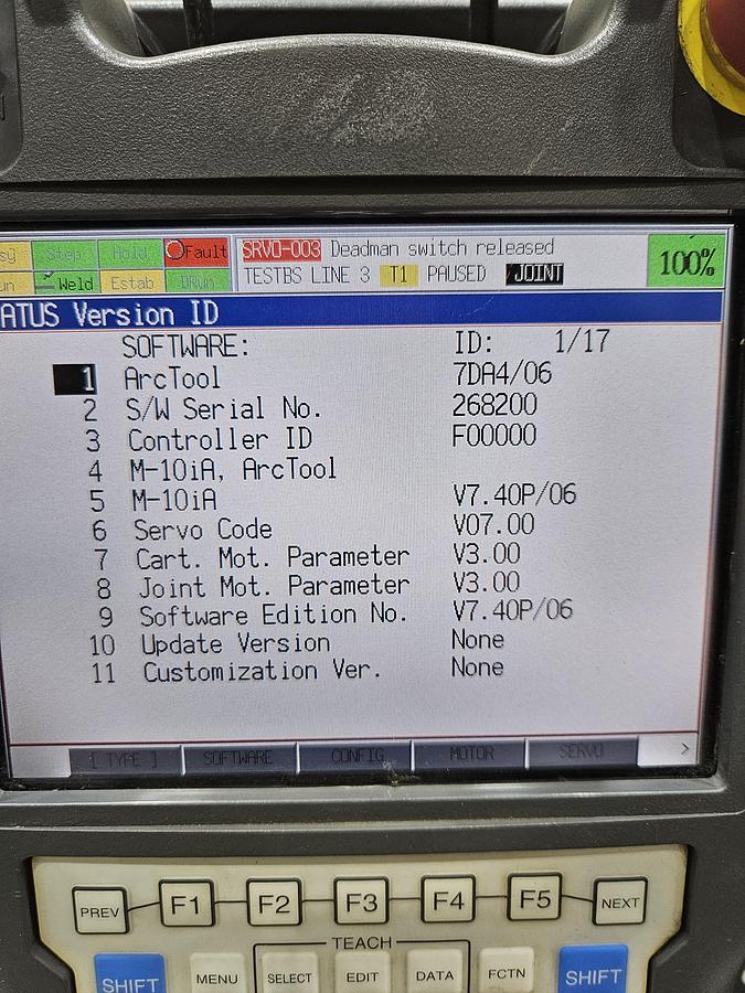 Used Fanuc Arcmate 100ic Industrial Robot With R-30ia Controller and Lincoln Powerwave i400