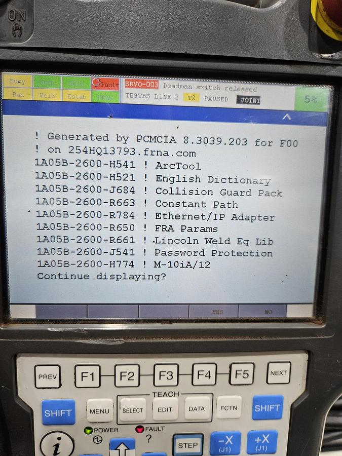 Used Fanuc Arcmate 100ic Industrial Robot With R-30ib Controller and Lincoln Powerwave i400