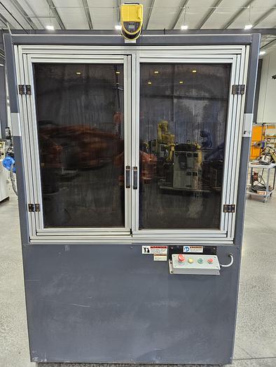Used ABB IRB 140 Robotic Welding Cell With Enclosure and Miller Auto Axcess 450-DI