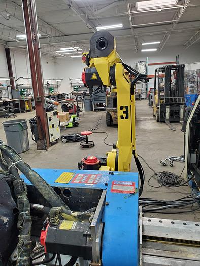 Used Dual Fanuc M-20ia/10L Industrial Robots on 25Ft Track