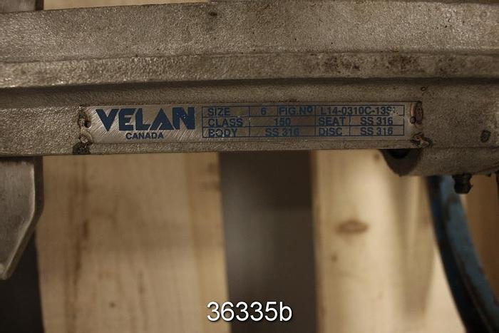 Used Velan 6" Hand Operated Knife Gate Valve #36335