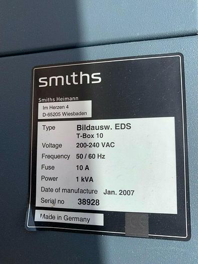 Used 1 x Heimann Smiths EDS T-Box 10 with 2 x Simatic Rack PC 547B