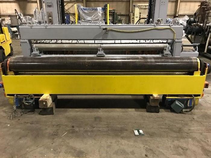 Used 116" (2.94M) BELOIT TWO DRUM SLITTER REWINDER 60" DIAMETER ROLLS