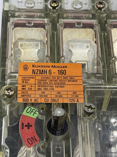 Used Klockner Moeller ZM6a-125-NA, NZMH6-160