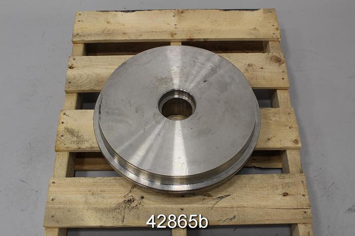 Used Canadian Pump Inc Model 17 16" Diameter CG8M Stuffing Box Cover #42865