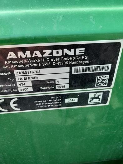 Usato Spandiconcime AMAZONE ZA-M PROFIS con carrello usato