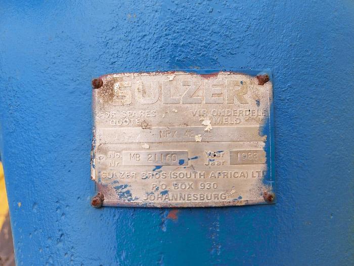 Used Sulzer Pump