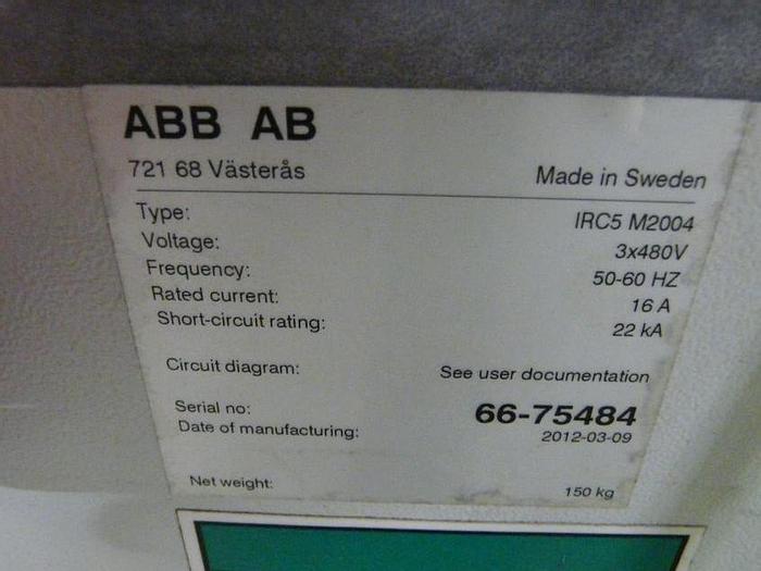 Used ABB IRB 6640-235/2.55 CNC 6 AXIS ROBOT WITH IRC 5 CONTROLLER