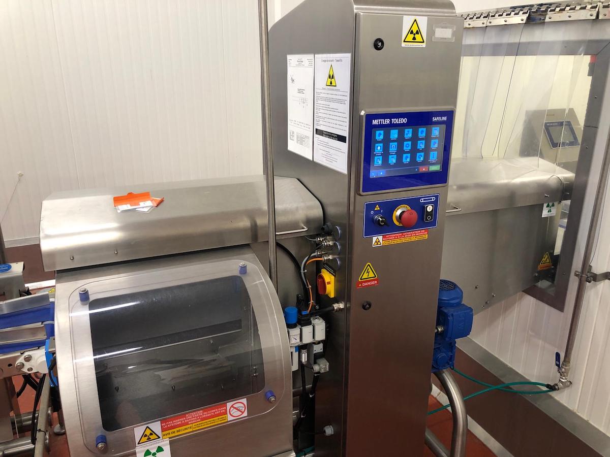 Used Multivac R535 thermoformer with Mettler Toledo inspection