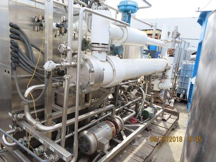 Used CIP, 2-Tank, 200 Gallon, 316L S/st, ESC, Heat Exchanger, #S744096