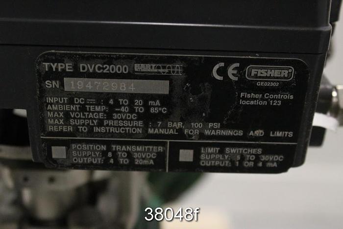 Used Fisher 2" Vee Ball Control Valve #38048